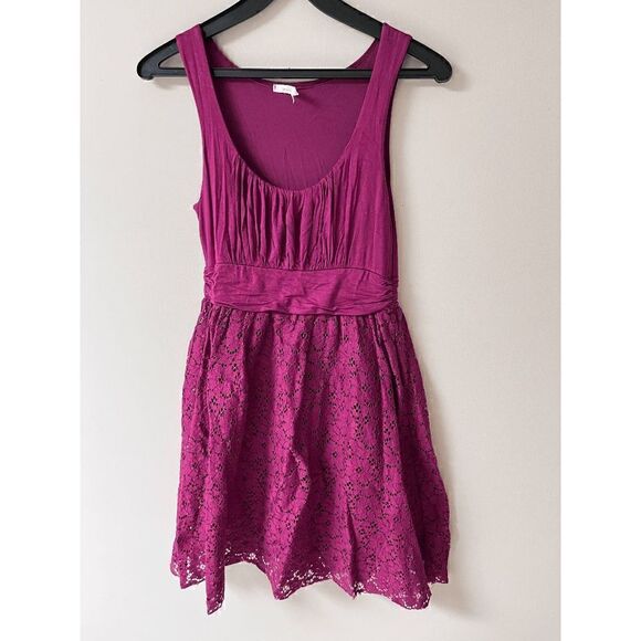 ModCloth
Maitai Womens Lined Scoop Neck Sleeveless Summer Lace Dress Purple Sz M - Picture 3 of 7